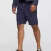 Pantalones cortos cómodos de lino y algodón de 9"