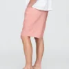 Pantalones cortos cómodos de lino y algodón de 9"