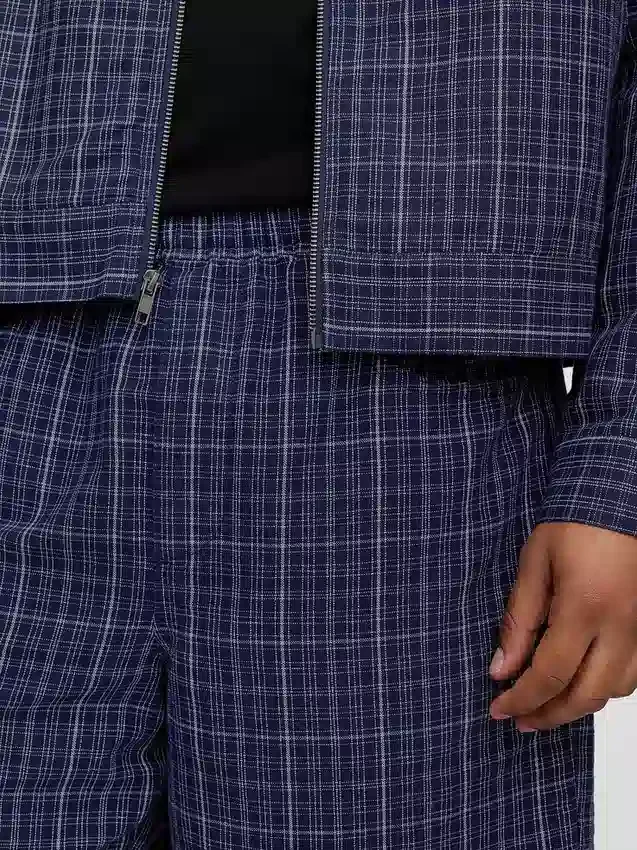 Pantalones cortos cómodos de lino y algodón de 9"