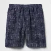 Pantalones cortos cómodos de lino y algodón de 9"