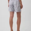 Pantalones cortos cómodos de mezcla de lino de 6"