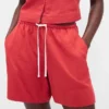 Pantalones cortos cómodos de mezcla de lino de 6"