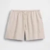 Pantalones cortos cómodos de mezcla de lino de 6"
