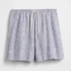Pantalones cortos cómodos de mezcla de lino de 6"