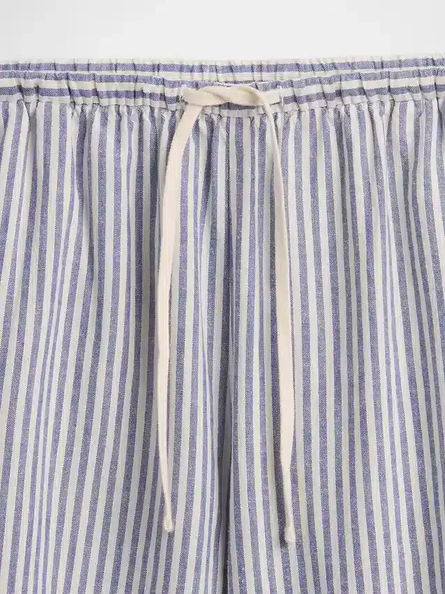 Pantalones cortos cómodos de mezcla de lino de 6"