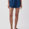 Pantalones cortos cómodos de mezclilla de gasa de algodón de 4"