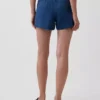 Pantalones cortos cómodos de mezclilla de gasa de algodón de 4"