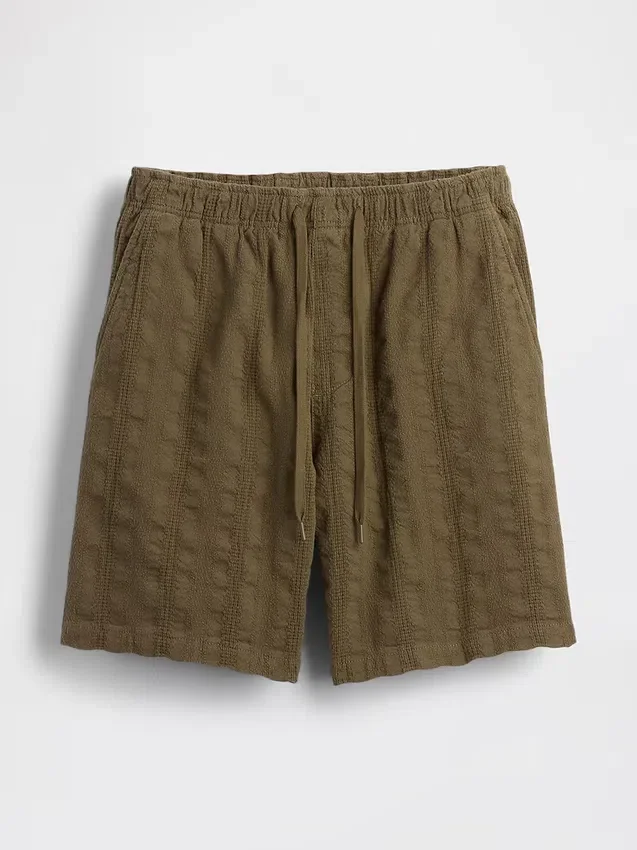 Pantalones cortos cómodos texturizados de 7"