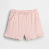 Pantalones cortos con volantes para bebés y niños, de poner sin cremallera, combinables