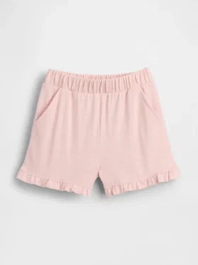 Pantalones cortos con volantes para bebés y niños, de poner sin cremallera, combinables