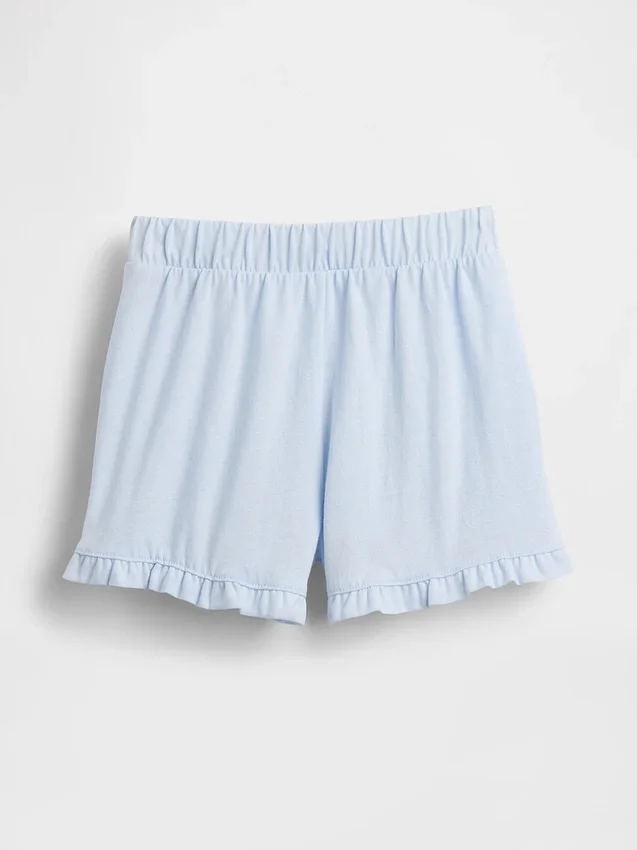 Pantalones cortos con volantes para bebés y niños, de poner sin cremallera, combinables