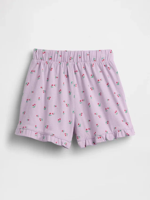 Pantalones cortos con volantes para bebés y niños, de poner sin cremallera, combinables