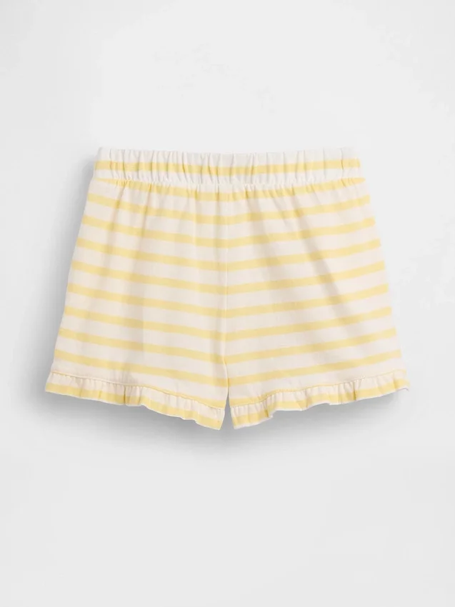 Pantalones cortos con volantes para bebés y niños, de poner sin cremallera, combinables
