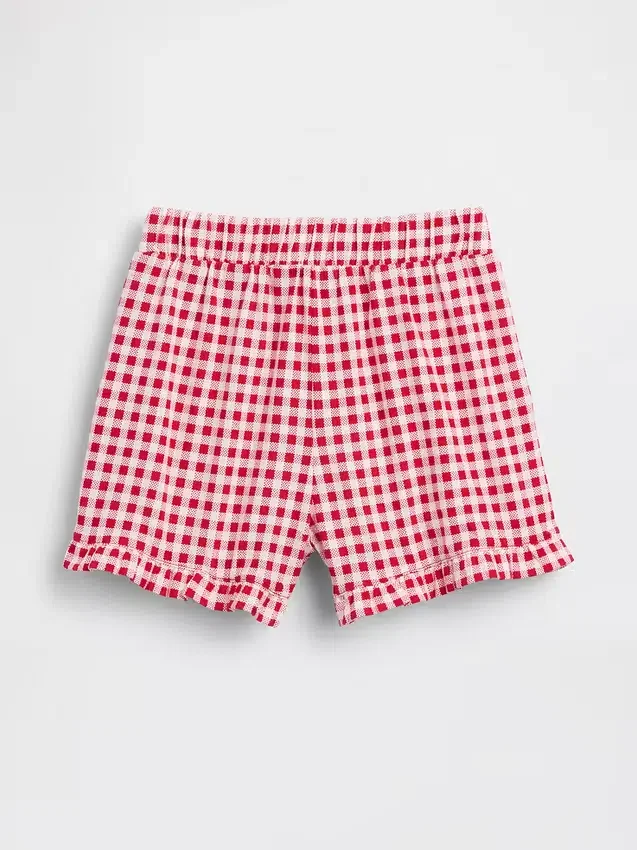 Pantalones cortos con volantes para bebés y niños, de poner sin cremallera, combinables