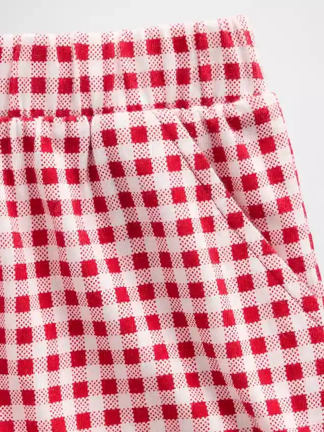 Pantalones cortos con volantes para bebés y niños, de poner sin cremallera, combinables