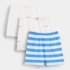 Pantalones cortos de algodón orgánico «Baby First Favorites» (paquete de 3)