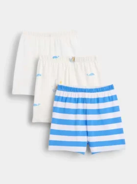 Pantalones cortos de algodón orgánico «Baby First Favorites» (paquete de 3)
