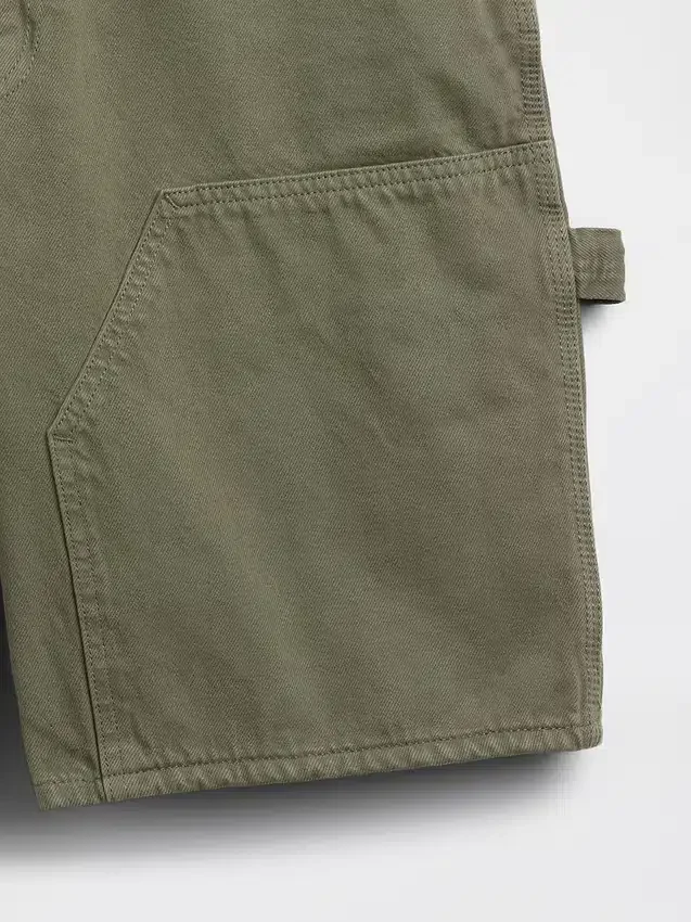 Pantalones cortos de carpintero de mezclilla holgados de 9"