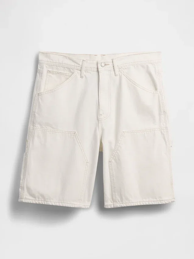 Pantalones cortos de carpintero de mezclilla holgados de 9"