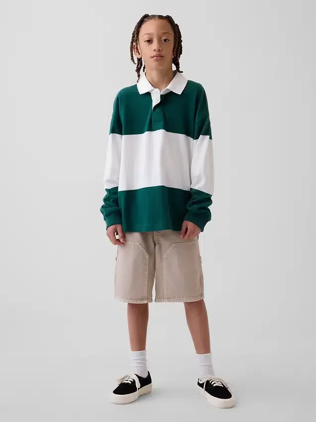 Pantalones cortos de carpintero de mezclilla holgados estilo de los 90 para niños