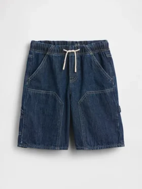 Pantalones cortos de carpintero de mezclilla holgados estilo de los 90 para niños