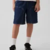 Pantalones cortos de carpintero de mezclilla holgados estilo de los 90 para niños