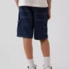 Pantalones cortos de carpintero de mezclilla holgados estilo de los 90 para niños