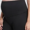 Pantalones cortos de ciclismo premamá con paneles completos, hechos de tela reciclada