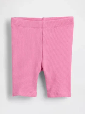 Pantalones cortos de ciclista acanalados para bebés y niños pequeños, combinables