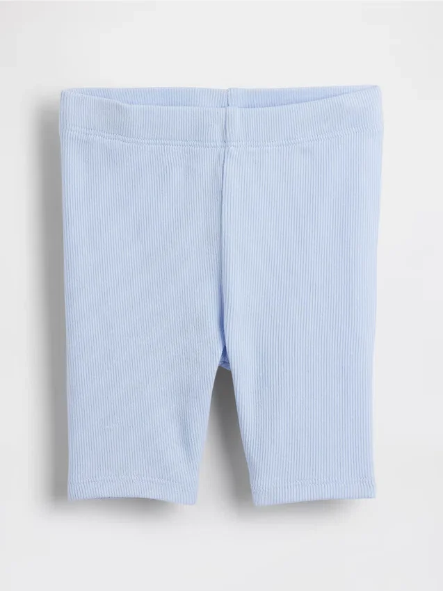 Pantalones cortos de ciclista acanalados para bebés y niños pequeños, combinables