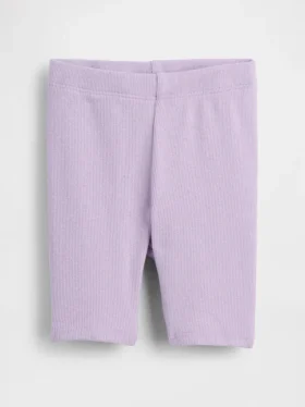 Pantalones cortos de ciclista acanalados para bebés y niños pequeños, combinables