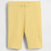 Pantalones cortos de ciclista acanalados para bebés y niños pequeños, combinables