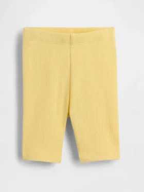 Pantalones cortos de ciclista acanalados para bebés y niños pequeños, combinables