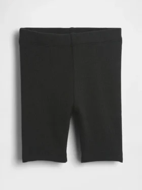 Pantalones cortos de ciclista acanalados para bebés y niños pequeños, combinables
