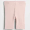 Pantalones cortos de ciclista acanalados para bebés y niños pequeños, combinables