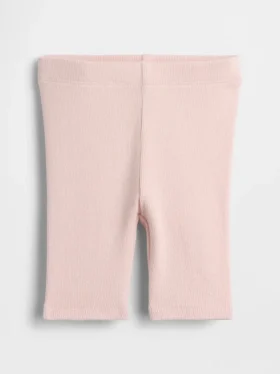 Pantalones cortos de ciclista acanalados para bebés y niños pequeños, combinables