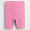 Pantalones cortos de ciclista acanalados para bebés y niños pequeños, combinables