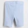 Pantalones cortos de ciclista acanalados para bebés y niños pequeños, combinables