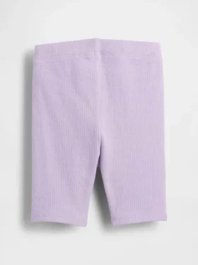 Pantalones cortos de ciclista acanalados para bebés y niños pequeños, combinables