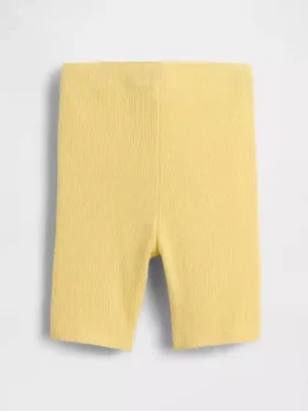 Pantalones cortos de ciclista acanalados para bebés y niños pequeños, combinables