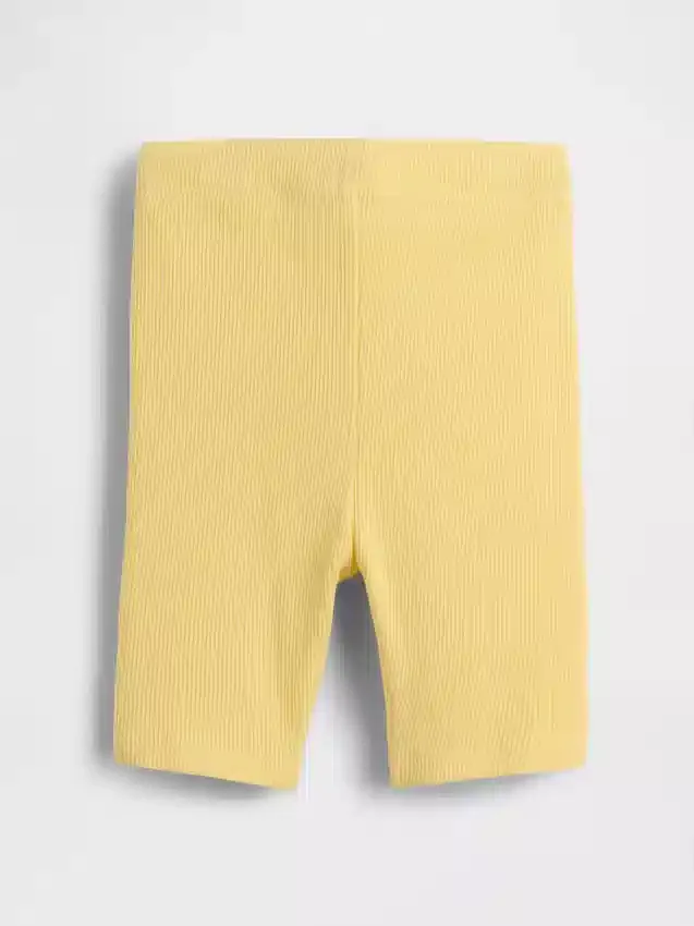 Pantalones cortos de ciclista acanalados para bebés y niños pequeños, combinables