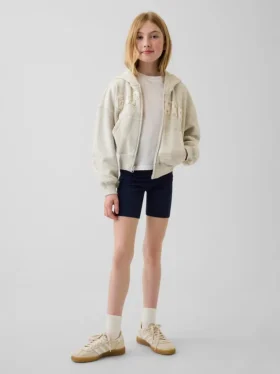 Pantalones cortos de ciclista con dobladillo para niños