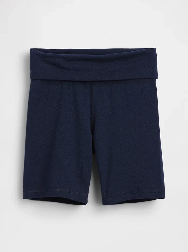 Pantalones cortos de ciclista con dobladillo para niños