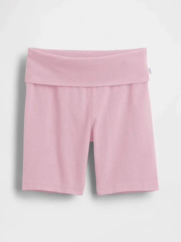 Pantalones cortos de ciclista con dobladillo para niños