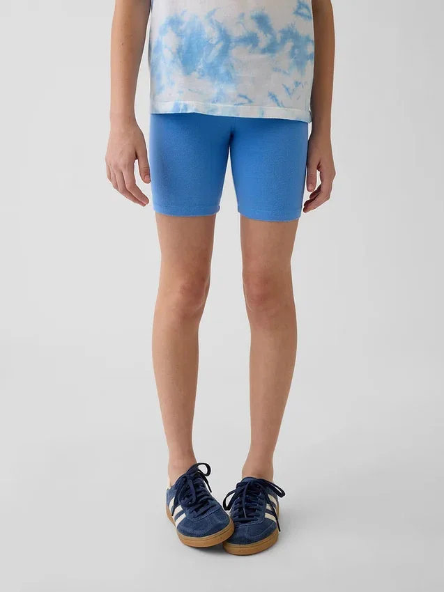 Pantalones cortos de ciclista con dobladillo para niños