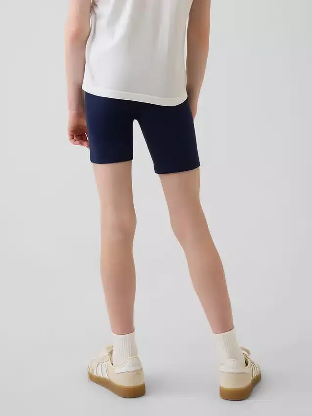 Pantalones cortos de ciclista con dobladillo para niños