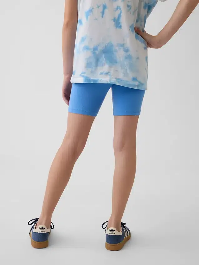 Pantalones cortos de ciclista con dobladillo para niños