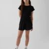 Pantalones cortos de correr para niños de secado rápido con dobladillo de mariposa
