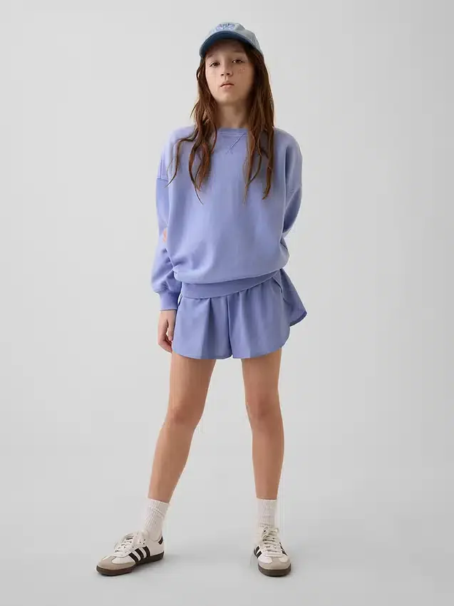 Pantalones cortos de correr para niños de secado rápido con dobladillo de mariposa