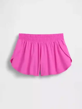 Pantalones cortos de correr para niños de secado rápido con dobladillo de mariposa